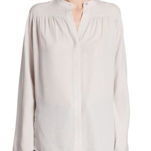 Vince Womens Shirred Blouse S